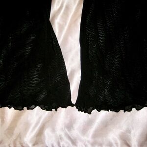 Elegant Black Sheer Flare Bottoms🥂🖤